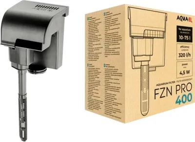 Produktbild von Außenfilter AQUAEL FZN PRO 400, Rucksackfilter, 4,5 W, ca. 320l/h, schwarz