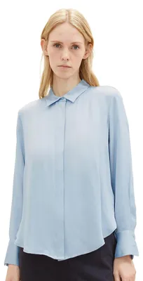 Productafbeelding van TOM TAILOR dames basic satijnen blouse
