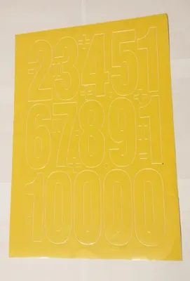 Immagine prodotto di Lettere e numeri autoadesivi