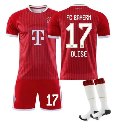 Zdjęcie produktu dla #17 OLISE Koszulka piłkarska Bayernu Monachium na mecz domowy, 26-27, dla dzieci i dorosłych ROZMIAR:18