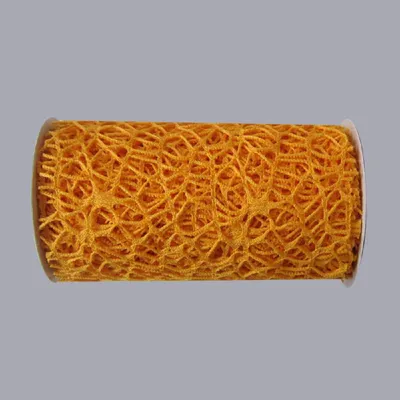 Produktbild von 1 Rolle NET FABRIC  ( Dekostoff z.B.Tischläufer ) 3m/12cm GELB