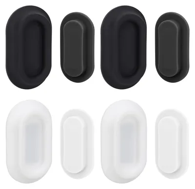 Magnetische Fernbedienungshalter Wandmontage, 4 Stück, Schwarz+Weiß