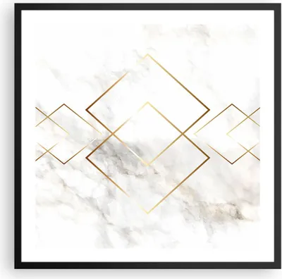 Produktbild von Gerahmtes Poster - Schwarzer Rahmen - Abstraktion modern - 60x60 cm - Wand Bild - Wanddeko - Wandbilder - Kunstposter - Wandposter - Bilderrahmen - Bilder - Kunstdruck - Wandbild - P2BAC60x60-4022