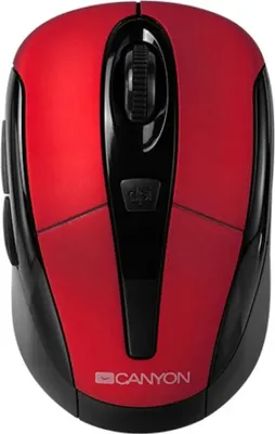 Obrázok produktu pre Canyon CNR-MSOW06R, Optický, RF Wireless, 1600 DPI, Čierna, Červená