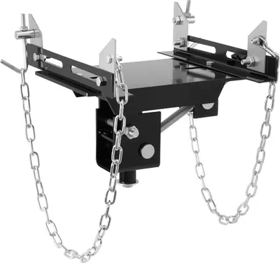 Produktbild von Getriebe-Hebevorrichtung, 1100 lbs / 0,5 Tonnen Tragkraft, für Kfz-Getriebe, aus hochbelastbarem Stahl, für Bodenheber mit 30,48 mm abnehmbarer Sattelwelle, für Werkstatt und Reparaturbetrieb