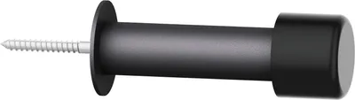 Produktbild von FSB Türstopper Wand 120mm zum Schrauben - Türpuffer Gummi Stopper, Aluminium matt