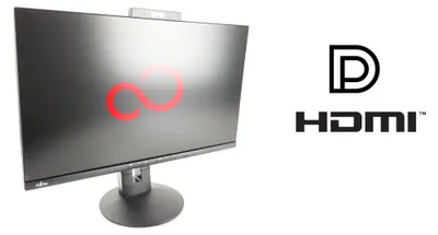 Produktbild von Fujitsu P2410 TS 23,8' IPS LED Full-HD Monitor 1920x1080 Pivot 5ms USB-Hub HDMI DP Webcam -