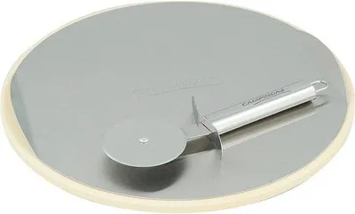 Zdjęcie produktu dla Kamień do pizzy do systemu modułowego Culinary Modular System - Ø 30 cm - z tarczą tnącą i tacą ze stali nierdzewnej