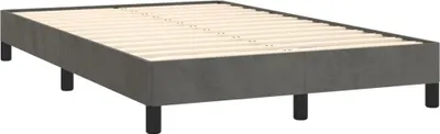 Immagine prodotto di vidaXL Struttura letto senza materasso grigio scuro 120x190 cm in velluto