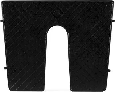 Produktbild von Heckschutzplatte für Außenborder, 450 x 360 mm, aus stabilem Kunststoff Farbe: Schwarz