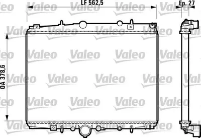 Produktbild von VALEO Kühler, Motorkühlung  732598