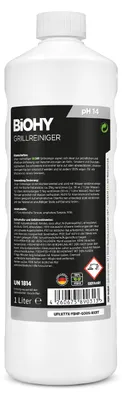 Produktbild von BiOHY Grillreiniger + Dosierer, Backofenreiniger, Fettlöser, Grillrost Reiniger, 9 x 1 l