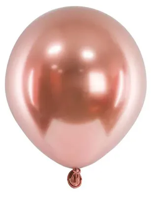 Produktbild von 50 Stk. Luftballon Ø12cm "Uni Glossy" | Rosegold