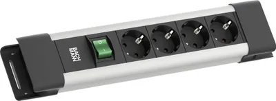 Zdjęcie produktu dla BACHMANN CONNECTUS 4xCEE7/3, 1xswitch 2.0m CEE7/7 Szary
