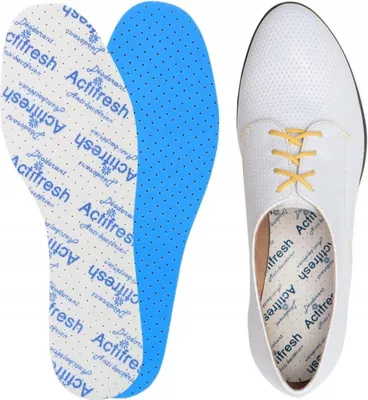 Produktbild von Einlegesohlen für Schuhe - Anti-SchWeiß-Einlegesohlen - Actifresh - Antibakteriell - Weiß - 36-46