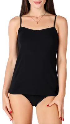Produktbild von Bellivalini Damen Unterhemd aus Viskose BLV50-218 (Schwarz, XL )