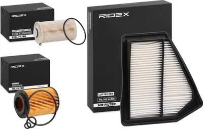 Produktbild von RIDEX Filterset Inspektionspaket Filtersatz für HONDA CR-V III (RE) CR-V IV (RM)