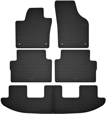 Immagine prodotto di Tappetini in gomma a 3 file, per 7 persone, per: minivan Volkswagen Sharan II (dal 2010 al 2022)