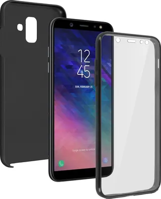Obrázek produktu pro Avizar, ochranný kryt pro Samsung Galaxy A6, přední + zadní strana, černý