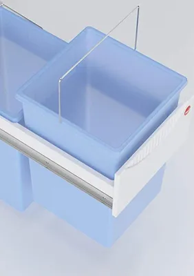 Produktbild von HAILO 1221209 Ersatzeimer 15 l für Tandem AntiBak, blau transluzent