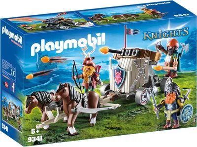 Produktbild von PLAYMOBIL 9341 Ponygespann mit Zwergenballiste