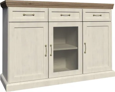 Productafbeelding van Furniture24 Kommode ROYAL K1S, woonkamerkast, dressoir met 3 deuren