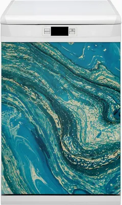 Obrázok produktu pre Magnetická fólia na magnety do umývačky riadu Magnet do umývačky riadu 45x80 cm dekor - Súhrnná modrá