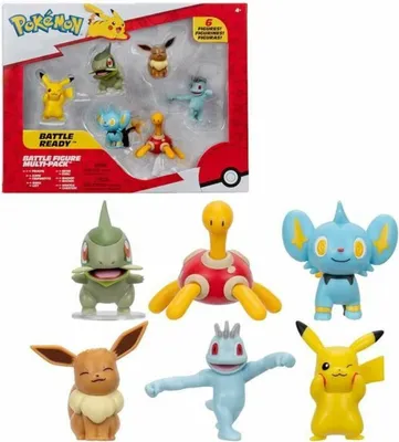 Imagen del producto de Set de figuras Pokémon JW3614, 5 cm, 6 piezas