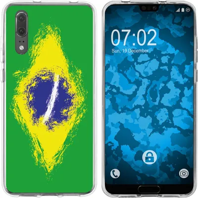 Produktbild von PhoneNatic Case kompatibel mit Huawei P20 Silikon-Hülle WM Brasilien M3