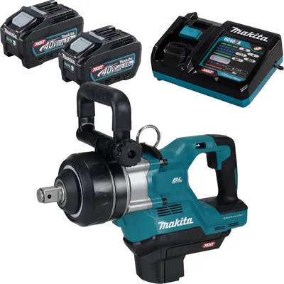 Produktbild von Makita TW009GT201 Akku-Schlagschrauber 40V max. / 2x Akku BL4050F 5,0 Ah + Schnellladegerät DC40RA
