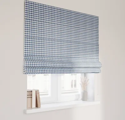 Produktbild von Dekoria Raffrollo Capri, marinenblau-ecru , 120 x 150 cm