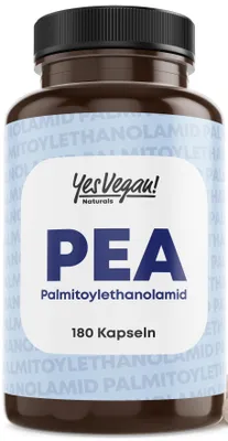 Produktbild von PEA Kapseln hochdosiert (180 Kapseln) 1200 mg PEA pro Tagesdosis, Palmitoylethanolamid, labor