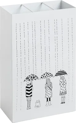 Zdjęcie produktu dla Stojak na parasole HAKU, biały – metalowy, szer./wys./gł.: 30 x 48 x 16 cm