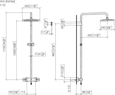 Produktbild von Dornbracht 34458980-27 Shower Pipe SERIENSPEZIFISCH 34458980