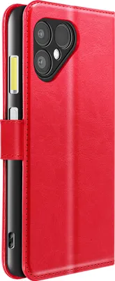 Produktbild von Mayaxess, Portemonnaie-Etui Fairphone 6 mit Handschlaufe + Stand, Rot
