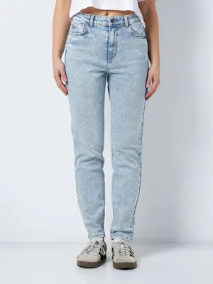 Produktbild von NOISY MAY Bleached Jeans Cropped Denim Hose High Waist Pants NMMONI Größe: 30W / 30L