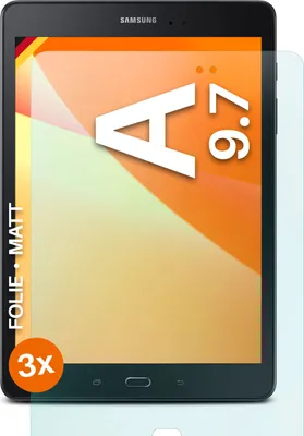Produktbild von moex® 3x Schutzfolie kompatibel mit Samsung Galaxy Tab A 9.7 - Displayschutzfolie Anti Reflex Folie, Matt