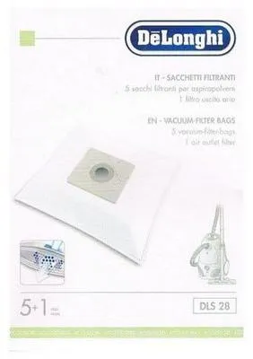 Immagine prodotto di Delonghi 5 sacchetti + filtro DLS28 aspirapolvere Cleos XTH160 XTH170 XTH200 XTH