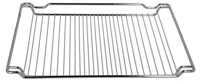 Productafbeelding van Grillrooster, roestvrijstalen rooster, 442x345mm, verchroomd, geschikt voor Siemens, Bosch, Balay, Küppersbusch, Neff ovens, fornuizen en magnetrons, modelnummers: 00575632, 545814, HBC HB C67M70N0EU, C67P70N0GB, HB86P575B, en diverse andere modellen