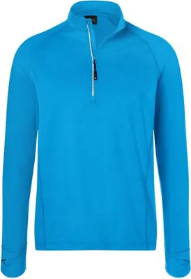 Produktbild von Men's Sports Shirt Half-Zip bright-blue, Gr. S
