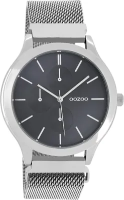 Obrázek produktu pro Oozoo náramkové hodinky stříbrný kov Hodinky Dámy-Gentlemani Analogové Quartz hodinky UOC10686