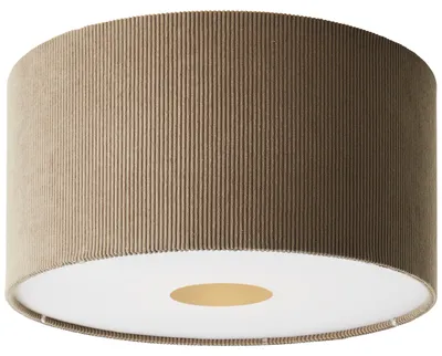 Produktbild von Brilliant Deckenleuchte Tony 60098/22 Wohnzimmer, Schlafzimmer, Esszimmer, Flur, Arbeitszimmer Metall/Textil Indoor Decke grau - ohne Leuchtmittel