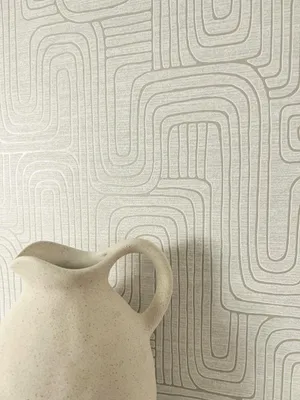 Produktbild von NEWROOM Tapete Livino Beige Vliestapete - Modern Grafik Linien  Germany