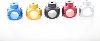 Produktbild von Rahmenklammer für 28 / 30 / 32mm Rohrrahmen, Aluminium, eloxiert, für Sitzhalterung, Sitzstrebe oder  Auspuff, Farbe:silber, Rahmendurchmesser:32mm