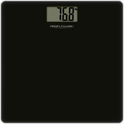 Image de Pèse-personne électronique avec écran LCD proficare Noir PC-PW3122-Noir