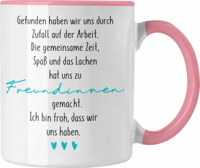 Produktbild von Trendation - Kollegin Tasse Geschenk Beste Arbeitskollegin Geschenkidee Abschied Abschiedsgeschenk von Kolleginnen zu Freundinnen (Rosa)