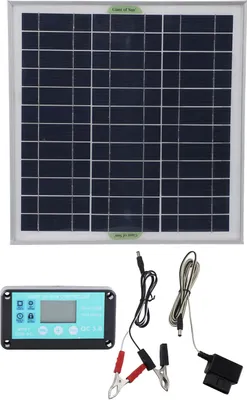 Produktbild von 50w MPPT Solarpanel Monokristallines Silizium ABS Solar Ladegerät mit OBD Autoladegerät Wasserdichter Controller