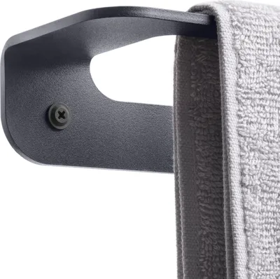 Produktbild von HOLZBRINK Handtuchhalter Bad Wandmontage, Handtuchstange Grau, Single 45x8x5 cm, 1 Stück, HLW-450-7016