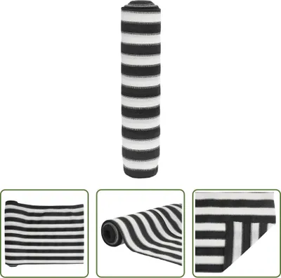 Produktbild von The Living Store Zaunblende Anthrazit und Weiß 1,5x25 m HDPE 75 g/m²