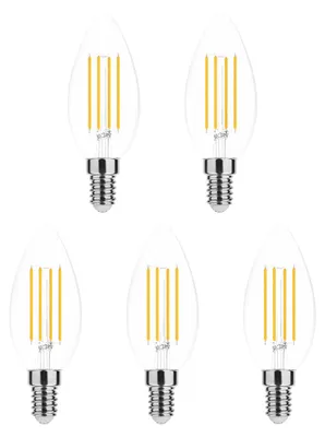 Produktbild von Modee E14 LED Filamentlampe 7W 806lm 2700K Warmweiß Dimmbar 5 Stück